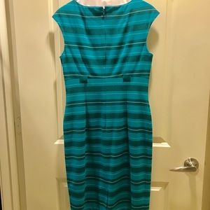 Teal Calvin Klein Dress with stripes